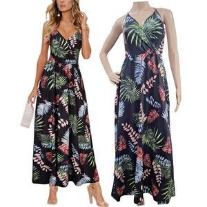 Women Ladies Boho Floral Maxi Dress Cocktail Party Evening Summer Beach Sundress